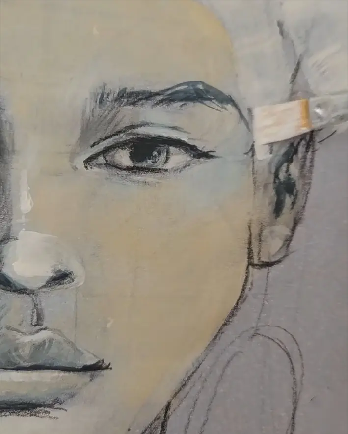 Étude de visage — illustration originale d’Anaïs Eck