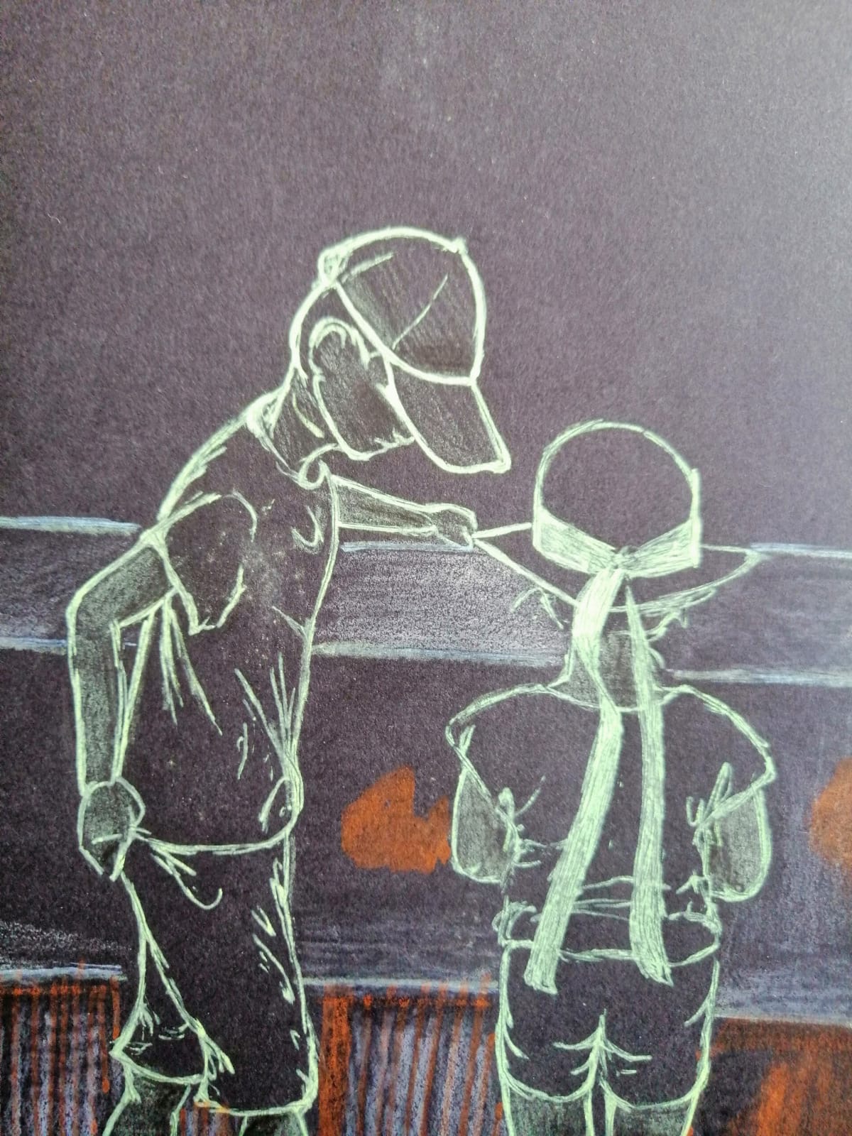 Vue encadrée de l'œuvre Le temps des bonbons / Framed view of the artwork Le temps des bonbons