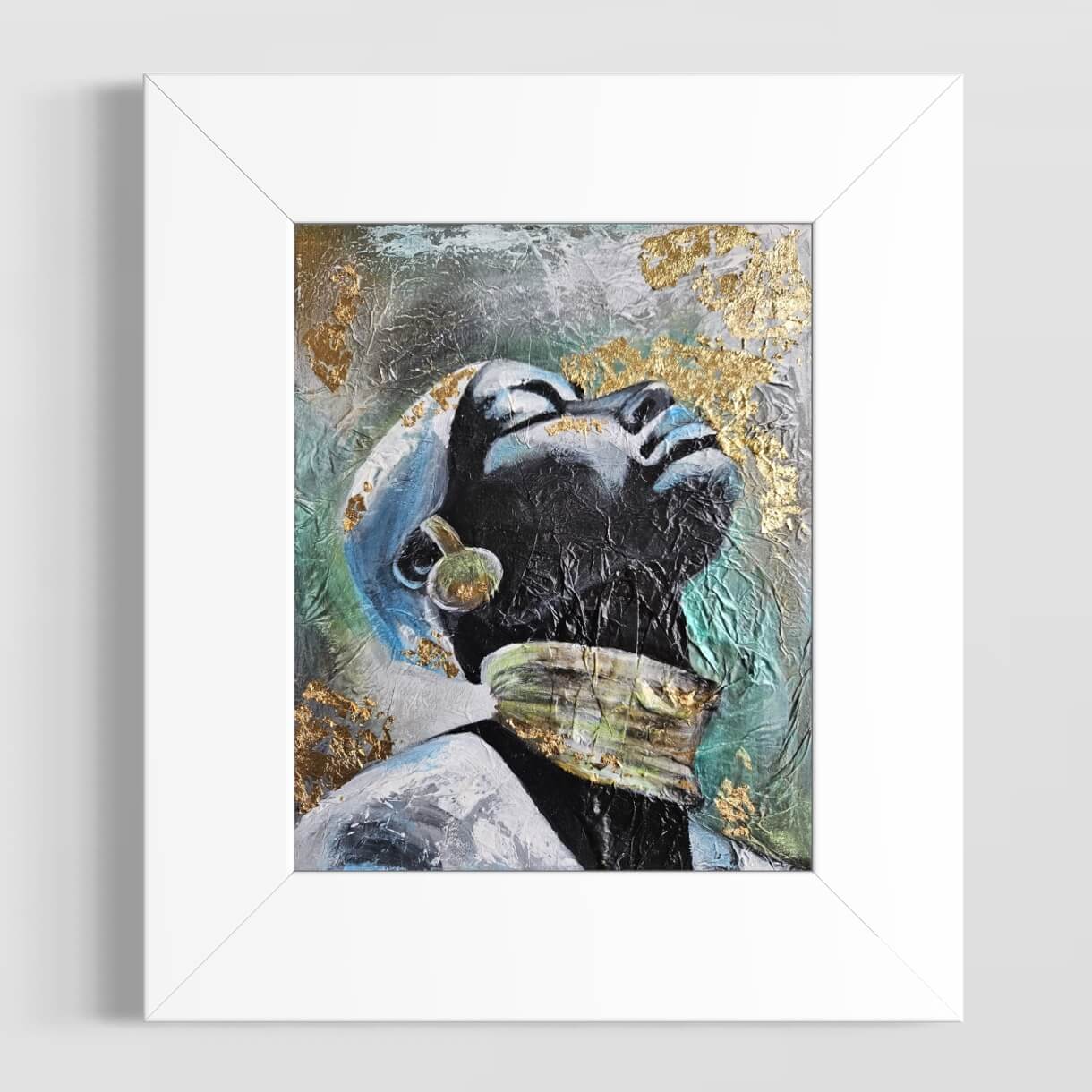 Femme africaine texturé par Anaïs Eck. / african woman, by Anaïs Eck.